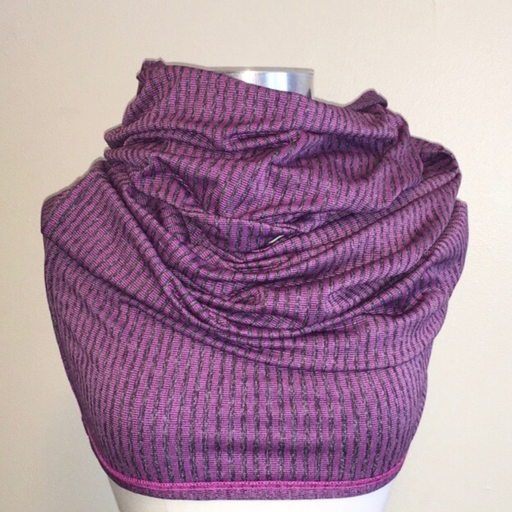 Infinity Scarf Plum / Heather Grey